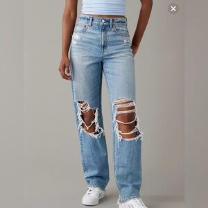 American Eagle Highest Waist Baggy Straight Jean